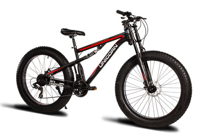 Гірський велосипед Unicorn Godzilla Fat-Bike 26″ Рама 17 Чорно-червоний