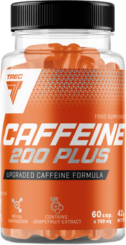 Кофеїн Trec Nutrition Caffeine 200 Plus 60 капсул (5902114017569)
