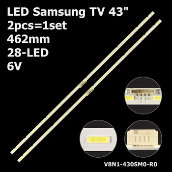 LED підсвітка Samsung TV 43" 462mm V8N1-430SM0-R0 BN96-45954A BN96-46053A BN61-15482A V8N4-430SM0-R0 2pcs=1set