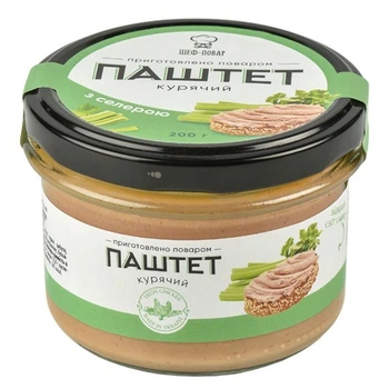 Паштет курячий Шеф-повар з селерою 200г