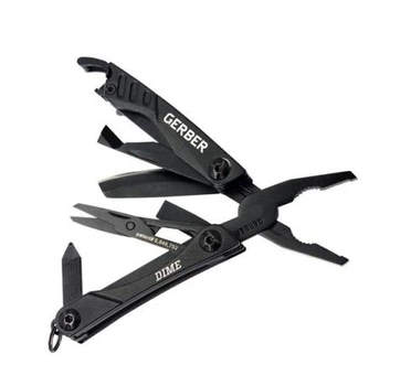 Мультитул универсальный Gerber 12 в 1 Чорний (Alop) многофункциональный инструмент для всех случаев помощник в ремонте туризме и повседневной жизни