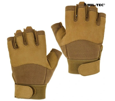 Рукавички чоловічі Mil-Tec розмір XL для страйкболу та правоохоронних органів зимові теплі і міцні Койот
