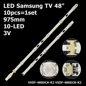 LED підсвітка Samsung TV 48" 975mm 10-led V5DF-480DCA-R2 V5DF-480DCB-R2 BN96-34785A BN96-34786A 10pcs=1set