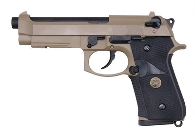 Пістолет Beretta M9A1 GBB Tan/Black Full Metal [WE]