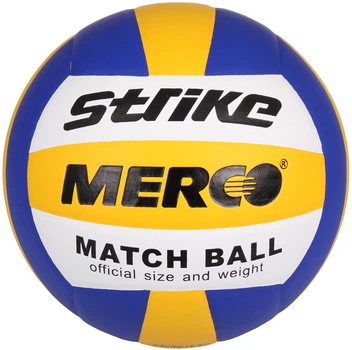 Мяч волейбольный Merco Strike volleyball ball Size 5 Yellow (ID36932) (8591792369359)