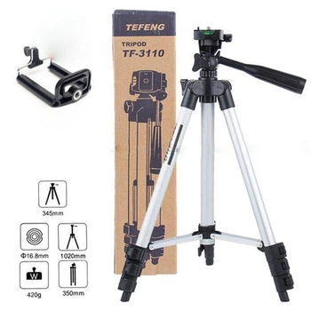 Штатив трипод tripod тренога Tefeng 3110 для&nbsp;камер смартфонов алюминиевый сплав и пластик Черный (3110SHТRРD) CLS55