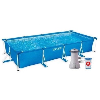 Басейн каркасний Intex 28274, 450х220х84 см, насос-фільтр, у коробці