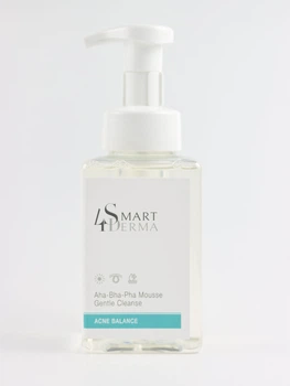 Smart 4 Derma Очищаюча мультикислотна пінка для жирної, комбінованої та шкіри з акне. AHA-BHA-PHA MOUSSE GENTLE CLEANSE 480мл