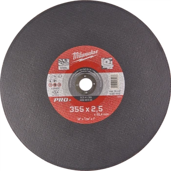Диск Milwaukee отрезной по металлу SC 41/355х2.5 мм, Ø355 мм (4932451505)