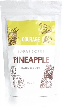 Сахарный скраб для рук и тела «Ананас» - Courage Pineapple Hands & Body Sugar Scrub (дой-пак) 250g (50g, 250g) (955948-1215987-2)