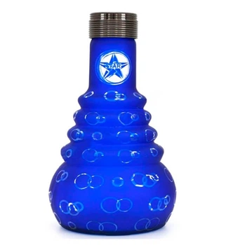 Колба для кальяну Amy 4 stars 640 psmbk-blue