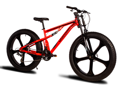 Горный велосипед на литых дисках Unicorn Godzilla Fat-Bike 26″ Рама 17 Красный