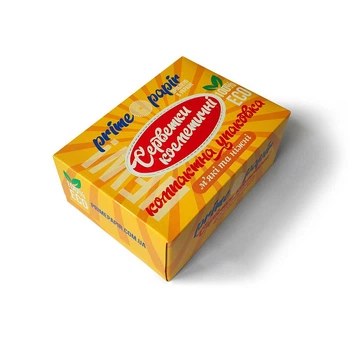 Салфетки косметические 2 слоя мягкие 80 л. Прайм Папир желтая