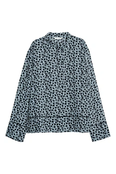 Блуза H&M 34 чорно блакитний 2001616835