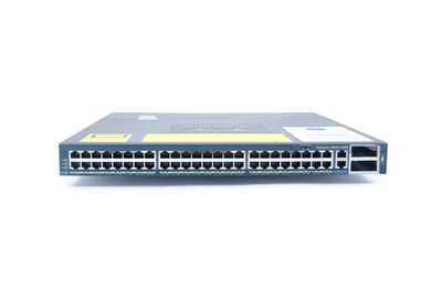WS-C4948-10GE-S - 48x 1G RJ45, uplink 2x 10G X2, 1x Блок живлення, ПО IP Base, Cisco Catalyst 4948 Комутатор Refurbished