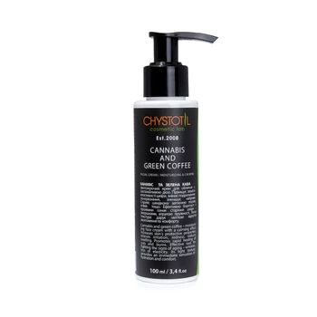 Крем для лица Конопля и Зеленый Кофе CHYSTOTIL 100 ml