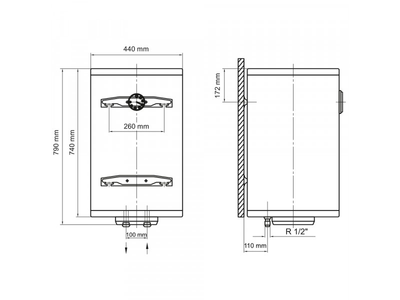 Бойлер ARTI WHV DRY 80L/2 New
