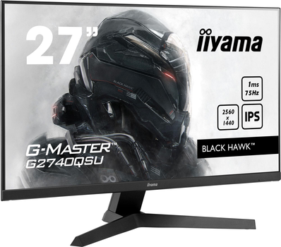 Monitor 27" iiyama G-Master G2740QSU-B1 / 2K QHD / IPS 6-Bit+FRC / 100% sRGB / 75Hz