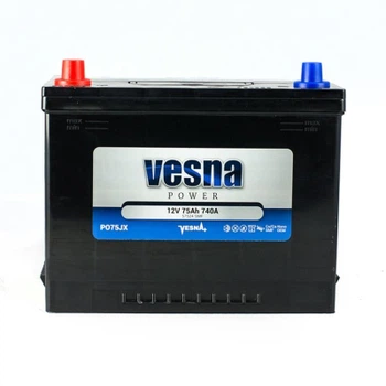 Аккумулятор автомобильный Vesna 75 Ah/12V Vesna Japan (415 775)