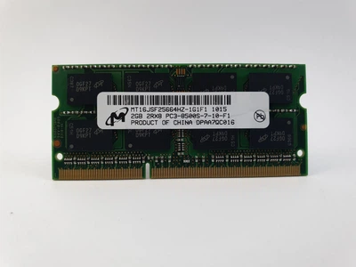 Оперативна пам'ять для ноутбука SODIMM Micron DDR3 2Gb 1066MHz PC3-8500S (MT16JSF25664HZ-1G1F1) 11670 Б/У