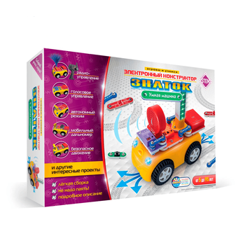 Конструктор Znatok Умная машина (10 проектов) (REW-K70691)