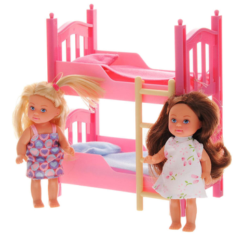 Zestaw Simba Podwójne łóżko Eva i 2 lalki (SI-5733847)