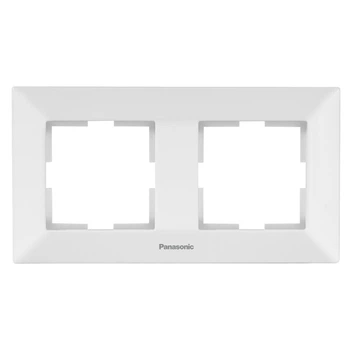 Рамка двомісна горизонтальна Panasonic Arkedia Slim біла WNTF0802-2WH