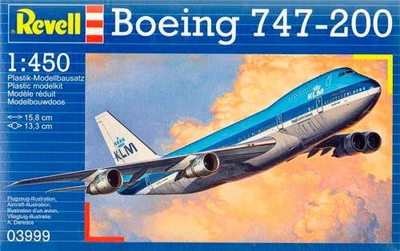 Літак 1:450 Revell Boeing 747-200 Jumbo Jet (1969 р. США) (03999)