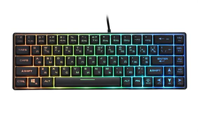 Клавіатура 2E GAMING KG345 RGB 68key USB Transparent (2E-KG345TR)