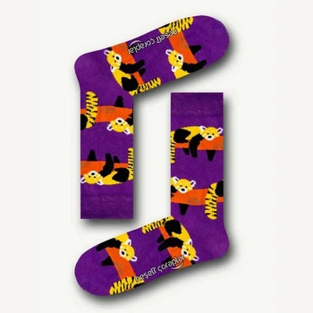 Носки Unisex Neseli Daily Панда на дереве, Фиолетовые 37-44р.