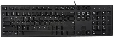 Клавiатура Dell Multimedia Keyboard-KB216 Ukrainian (QWERTY) - Black (580-AHHE)