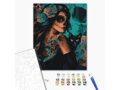 Картина по номерам Леди Хэллоуин, Brushme (40х50 см), BS52659