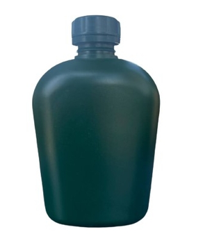 Фляга военная пластиковая Extra 1л 20 х 14 х 9 см Зеленая 003