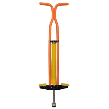 Джампер Пого Стик Pogo Stick (Кузнечик) детский Оранжевый, палка-прыгалка