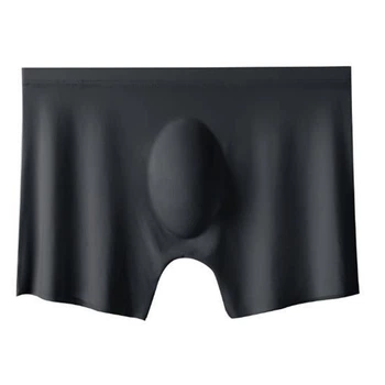 Трусы анатомические боксеры 3D бесшовные ультратонкие Menmode L черный