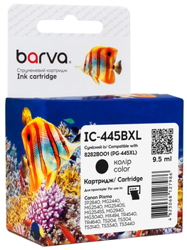 Картридж Barva совместимый с Canon PG-445 XL (8282B001) 10 мл, Black (IC-445BXL)