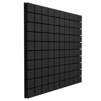Панель із акустичного поролону Ecosound Tetras Black 50 100х100 см Чорний графіт