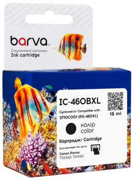 Картридж Barva совместимый с Canon PG-460 XL (3710C001) 16 мл, Black (IC-460BXL)