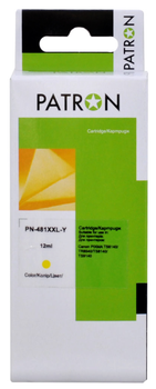 Картридж Patron совместимый с Canon CLI-481 XXL (1992C001AA) 12 мл, Yellow (PN-481XXL-Y)