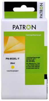 Картридж Patron совместимый с HP 953XL (F6U14AE/F6U18AE) 1600 стр, Yellow (PN-953XL-Y)