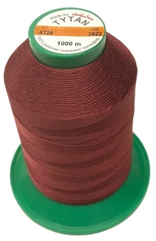 Нить №40 1000 м. Титан цвет 2622 светлая вишня
