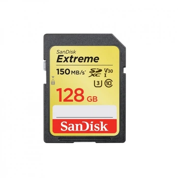 Карта памяти SanDisk 128GB SD class 10 UHS-I U3 V30 Extreme (SDSDXXD-128G-GN4IN)