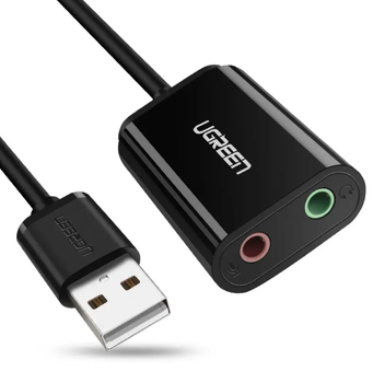 Внешняя звуковая карта Ugreen US205 USB 2.0 to 2 x Jack 3.5mm (30724)