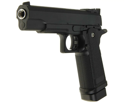 Пістолет страйкбольний металевий на кульках чорний Кольт M1911