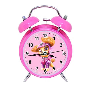 Детские настольные часы-будильник "Скай (Skye)/ Щенячий патруль(PAW Patrol)" 12х17х6 см розовый 5046