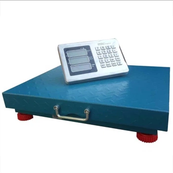 Торговые весы с усиленной платформой ACS KitchenTech Wi-Fi 200 кг 30*40 см. Синий