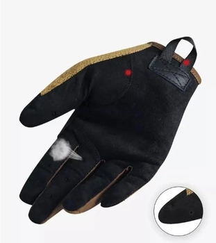Перчатки полнопалые с защитой на липучке FQTACMI005 Песочный L (Kali)