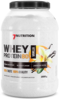 Białko 7Nutrition Whey Protein 80 2000 g Jar Vanilla (5907222544396)