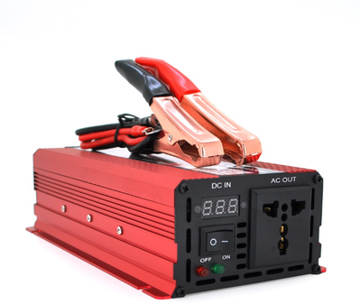 Інвертор напруги Voltronic CJ-1600M (DC:800W), 12/220V з апроксимованою синусоїдою, 1 універсальна розетка, крокодили, Q24 (YT28538)