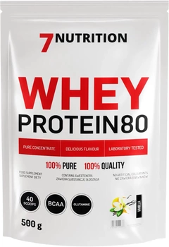 Протеїн 7Nutrition Whey Protein 80 500 г Ваніль (5907222544686)